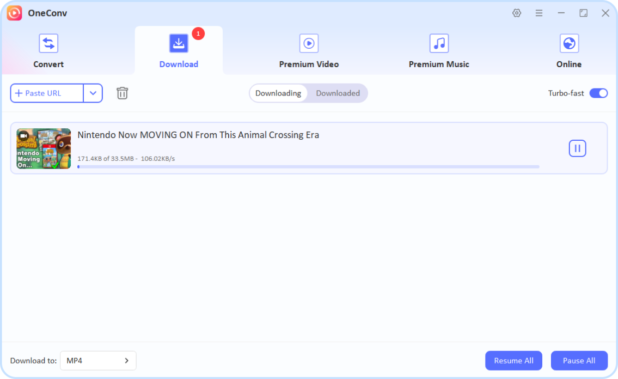oneconv video download