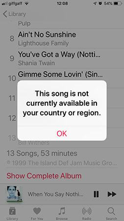 apple music songs not available