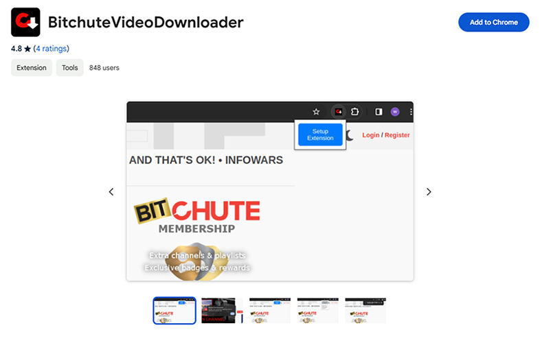 bitchute downloader chrome extension