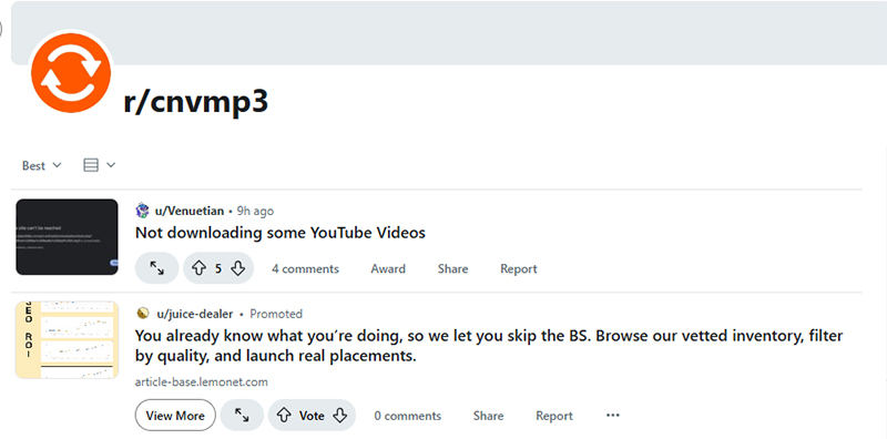 cnvmp3 reddit