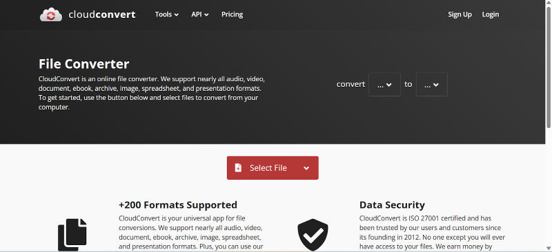 Convert 3GP to MP4 with CloudConvert