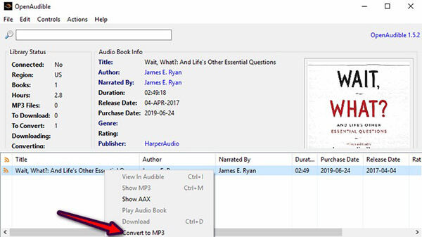 Convert Audible Books with OpenAudible