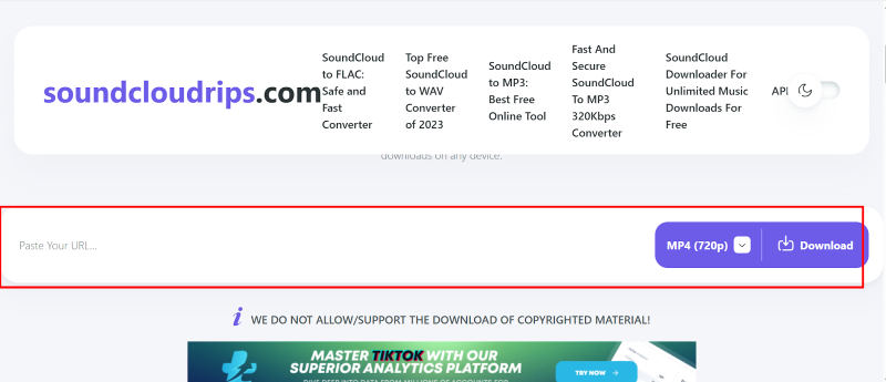 convert soundcloud to flac on pc with soundcloudrips 