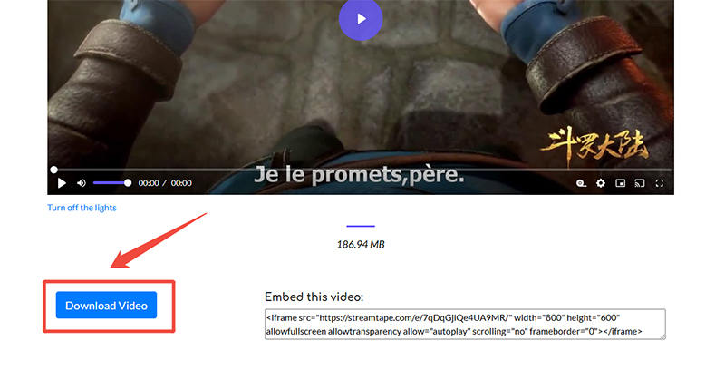 download streamtape video directly