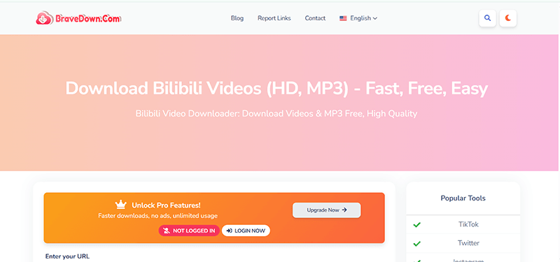 download bilibili to mp4 bravedown