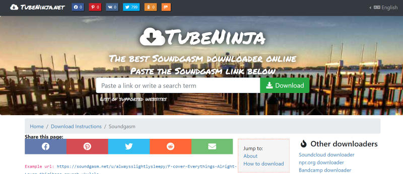 Download Soundgasm Audios with TubeNinja