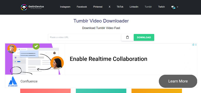 download tumbler video with getindevice