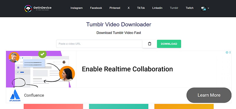 download tumbler video with getindevice