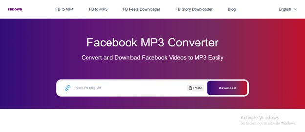 facebook to mp3 fbdown
