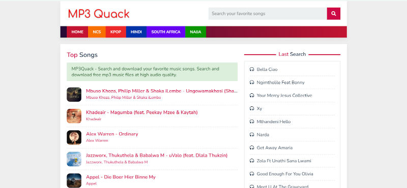 mp3 quack download overview