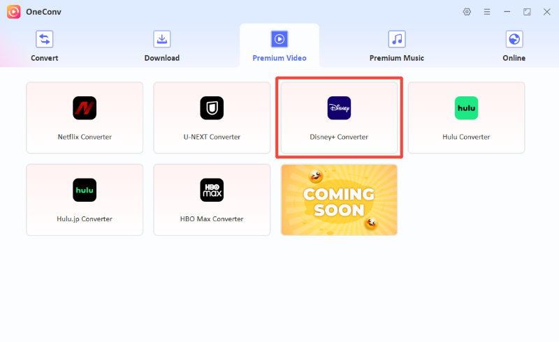 OneConv Disney Plus Converter