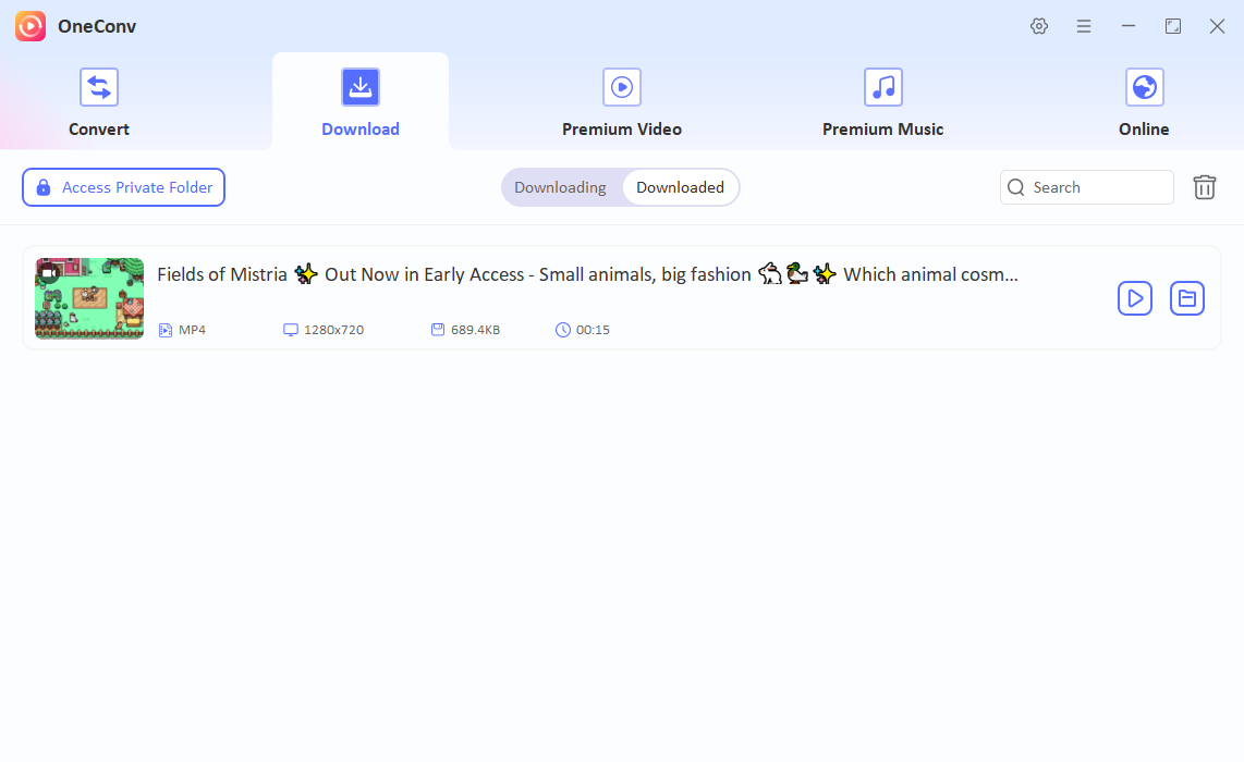 Oneconv Check Downloaded Twitter Video
