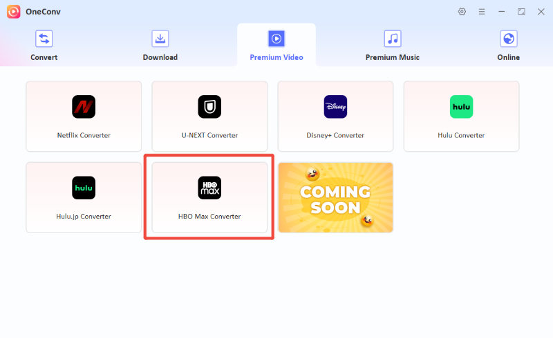 oneconv hbo max converter