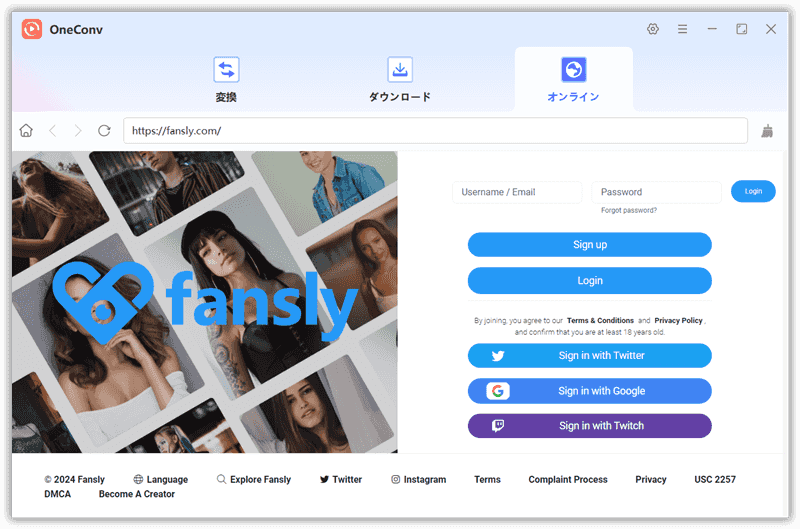 oneconv fansly login