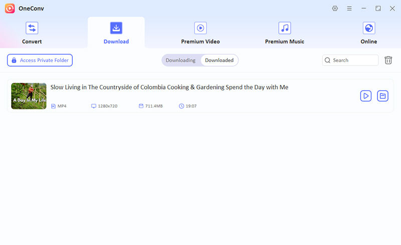oneconv download odysee video