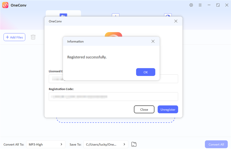 OneConv User Guide