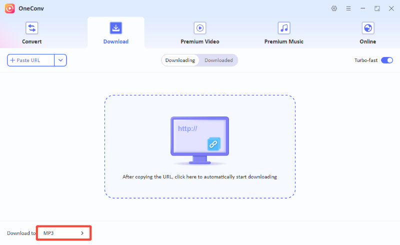 OneConv Set Format MP3