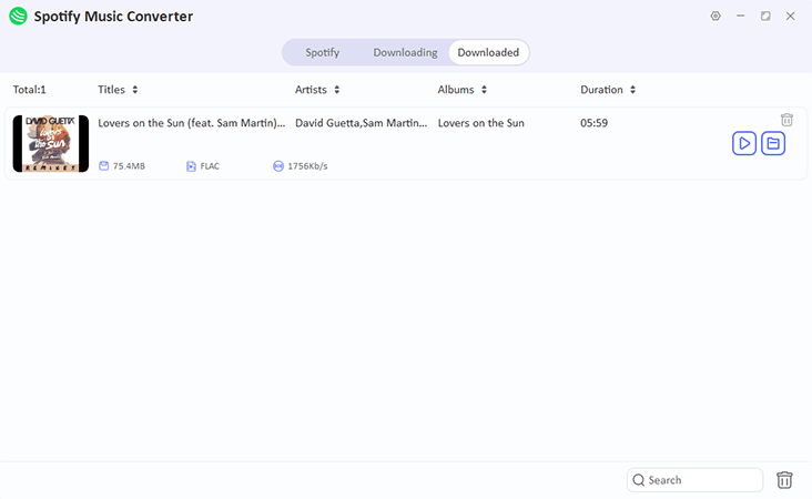 oneconv spotify downloaded flac