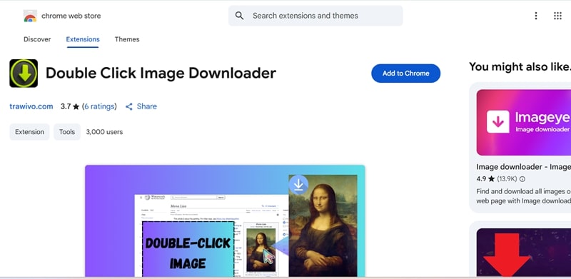 double click image downloader