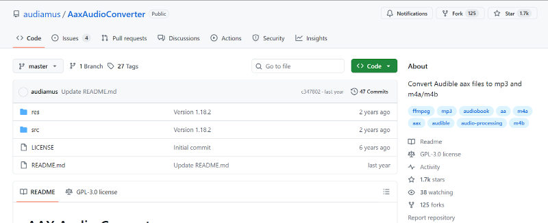 OpenAudible Alternatives AAX Audio Converter