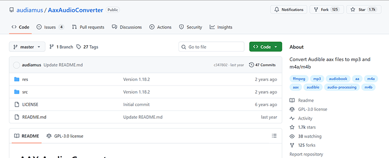 OpenAudible Alternatives AAX Audio Converter