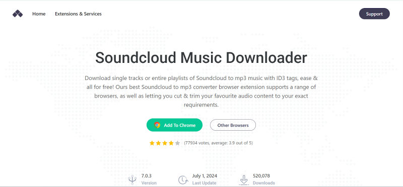 soundcloud playlist downloader soundcloudme browser extension