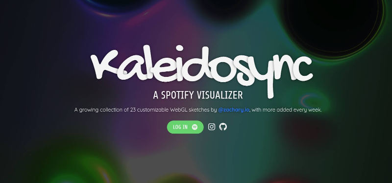 spotify visualizer Kaleidosync