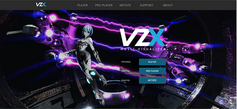 spotify visualizer vzx