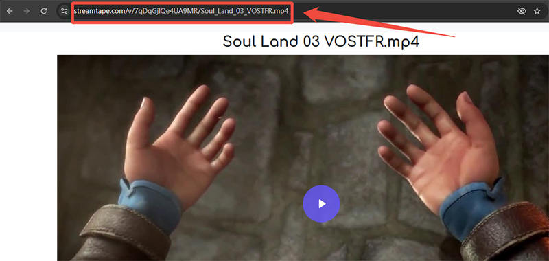 copy streamtape url