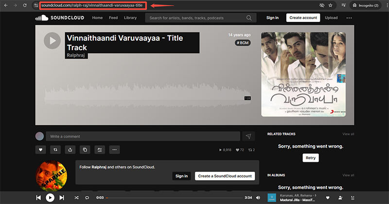 copy tamil love song url