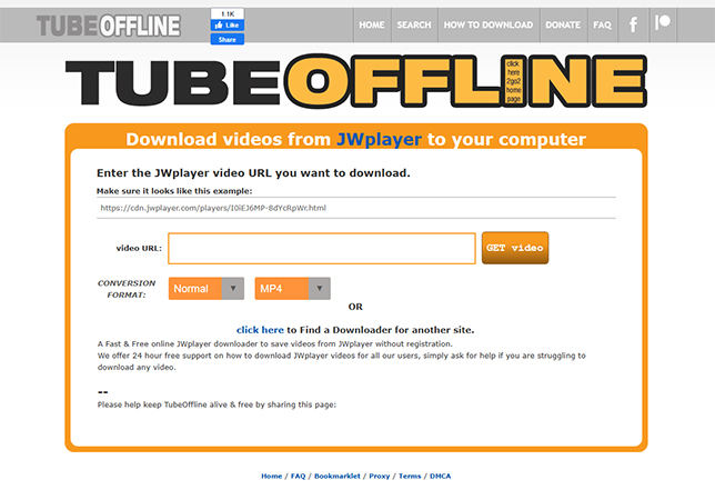 TubeOffline download jw player videos