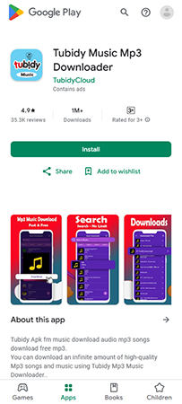 download tubidy music app