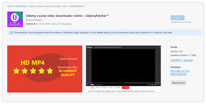 udemy downloader extension