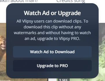 vlipsy download option
